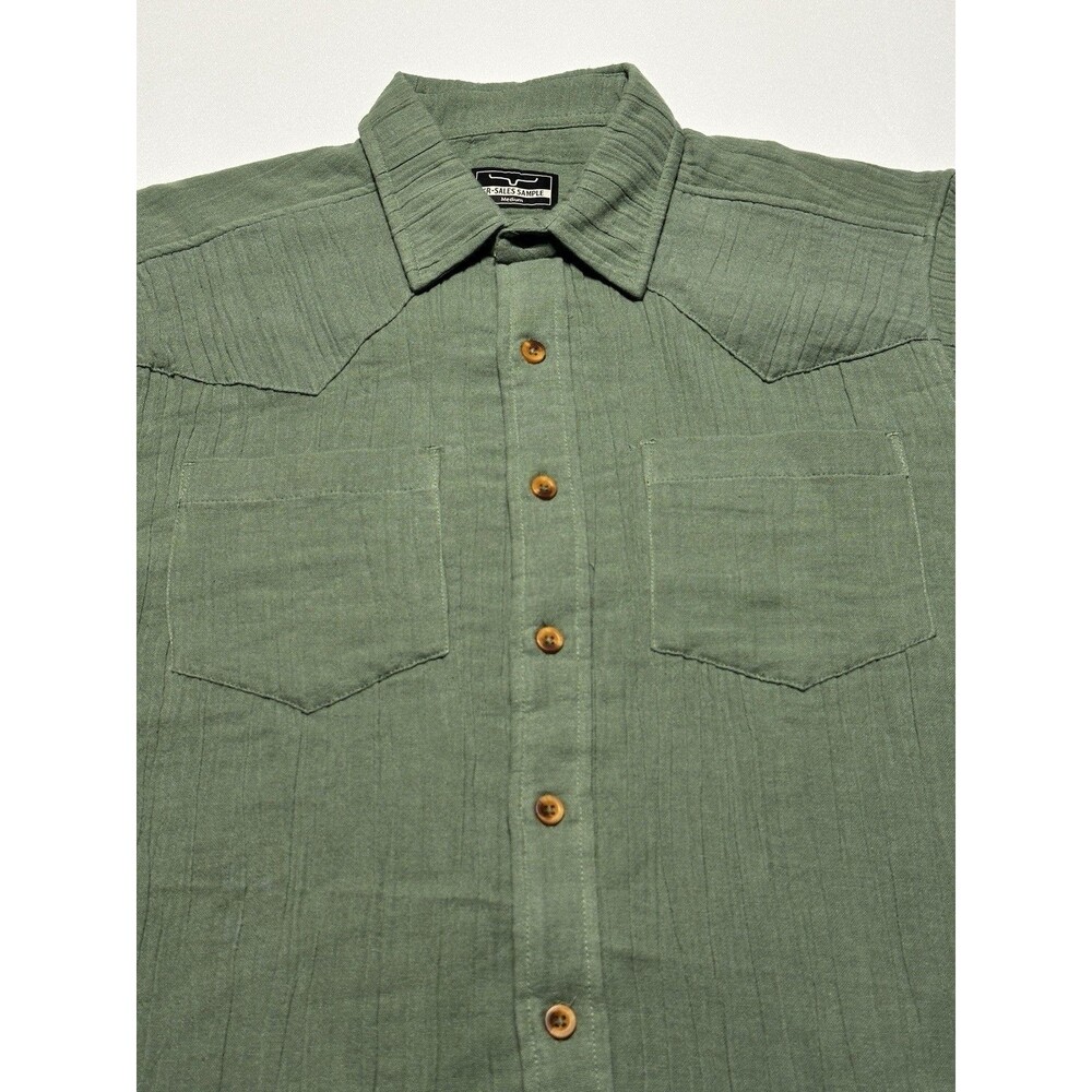 Kimes Ranch Button Shirt Mens Medium Short Sleeve Western Cowboy Rodeo Casual - Picture 2 of 8